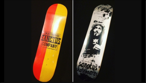 Nazdar Ink always “On Deck” for Sanctus Skateboards