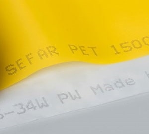 PET 1500 Screen Printing Mesh - Yellow