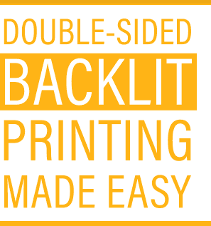 Double-sided backlit printing made easy