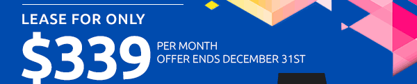Lease for only $339 per month! Offer ends December 31st