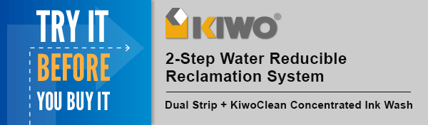 Try It Before You Buy It: KIWO 2-Step Water Reducible Reclamation System (Dual Strip + KiwoClean Concentrated Ink Wash)