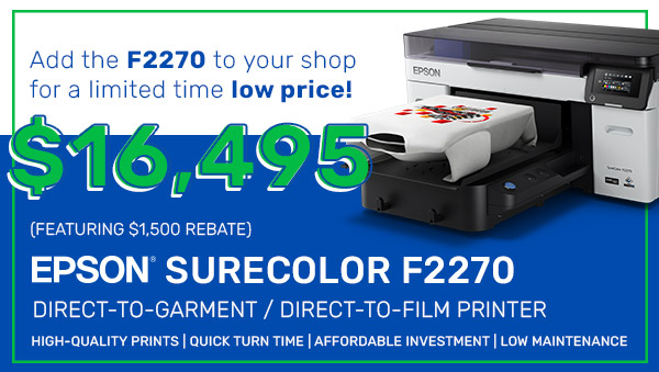SureColor F2100, DTG Printer, Direct to Garment Printer, Epson Printers