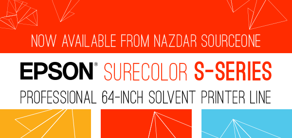 Now Available from Nazdar SourceOne, The New Epson SureColor S-Series Solvent Printers
