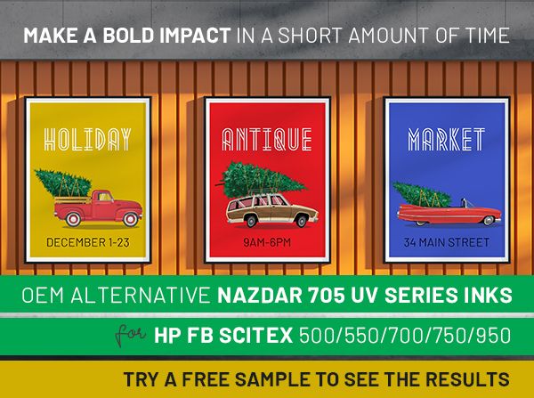 Nazdar 705 Series for HP FB500/700 Printers