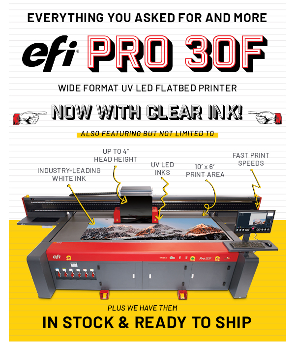EFI Pro 30f - Now With Clear