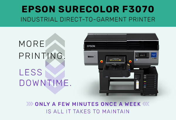 Epson F3070 Industrial Dtg Low Maintenance 7180