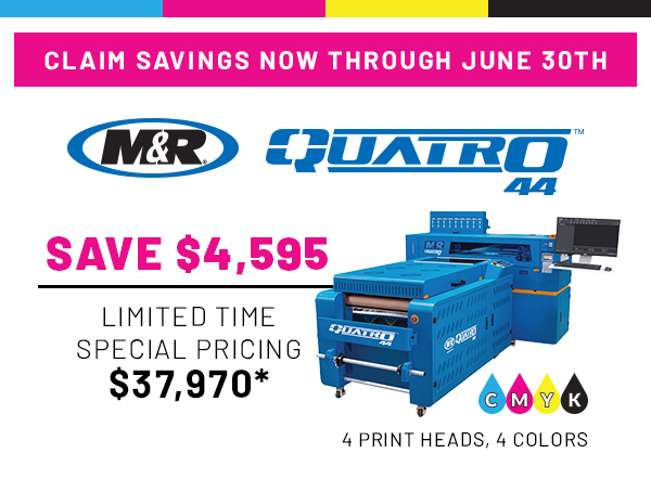 Special Pricing offer for Quatro 44